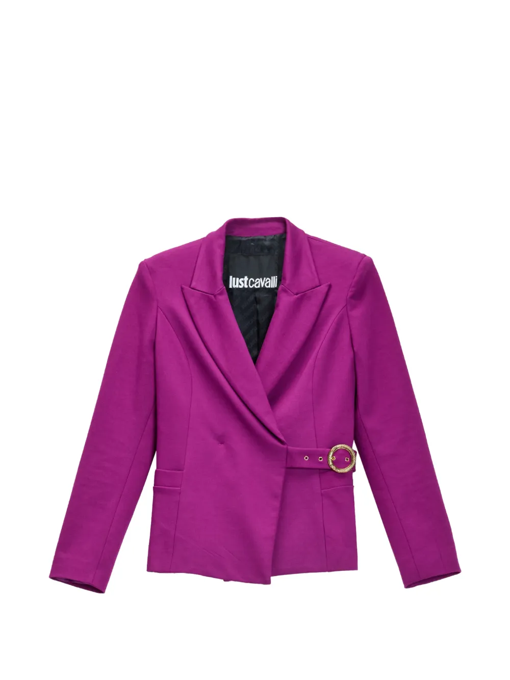 Just Cavalli veste à détail de serpent et fermeture boucle - Violet Just Cavalli veste à détail de serpent et fermeture boucle - Violet