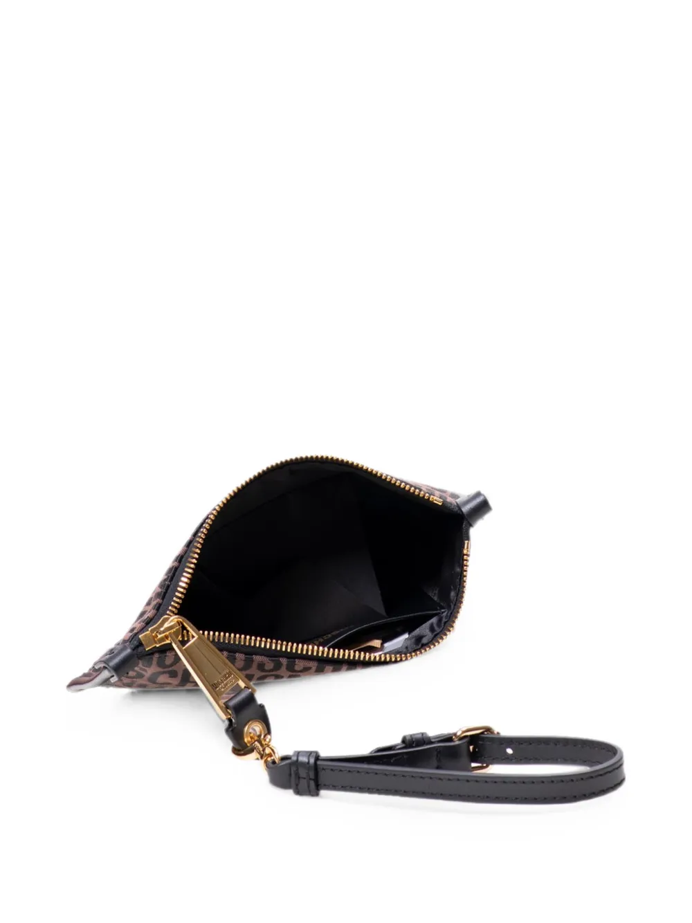 Moschino Lost And Found clutch met logoprint Bruin