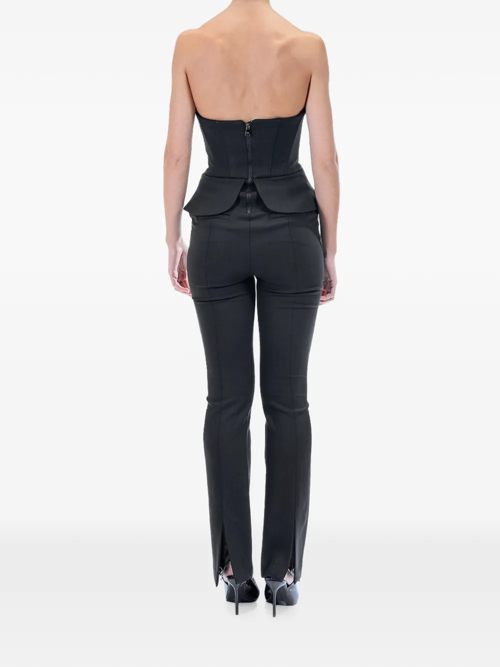 Karl Lagerfeld Karl Studio jumpsuit met dubbele rij knopen Zwart