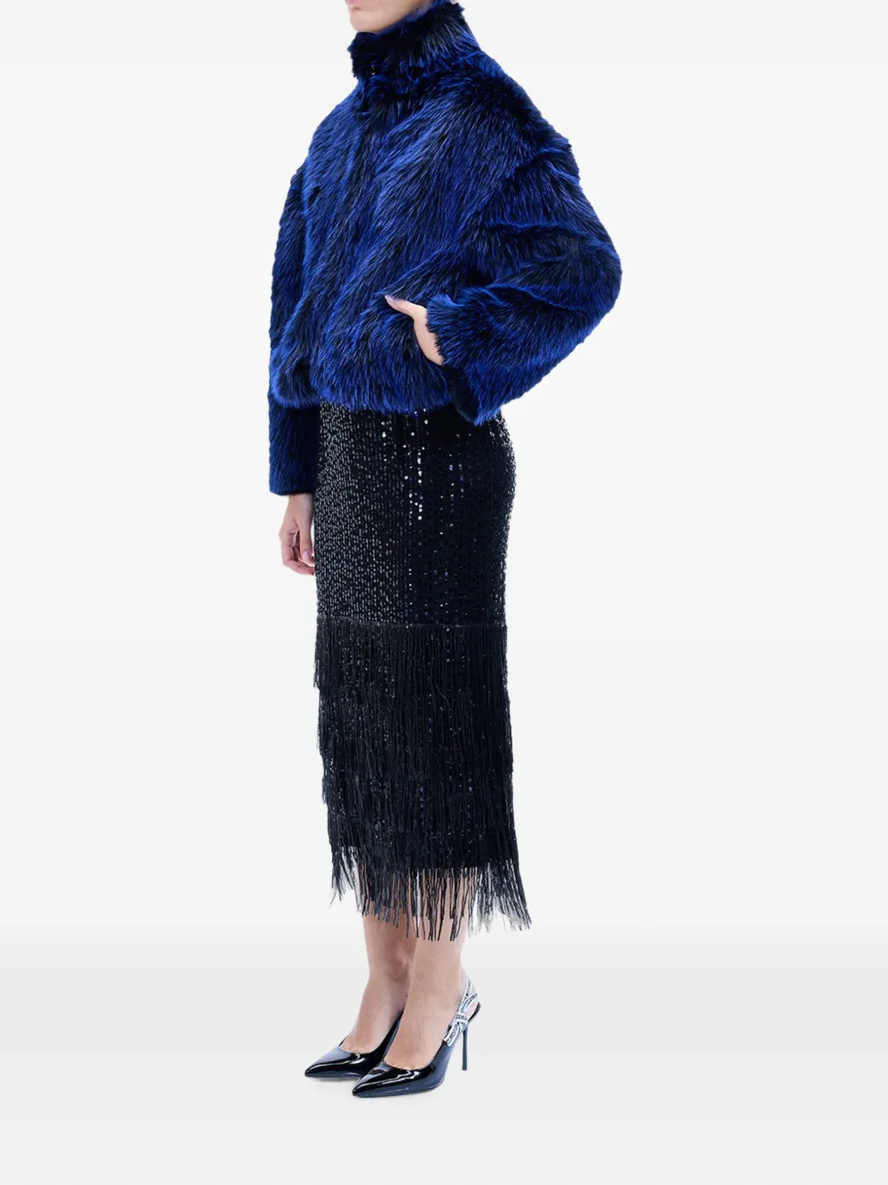 Just Cavalli Jas met haaksluiting Blauw