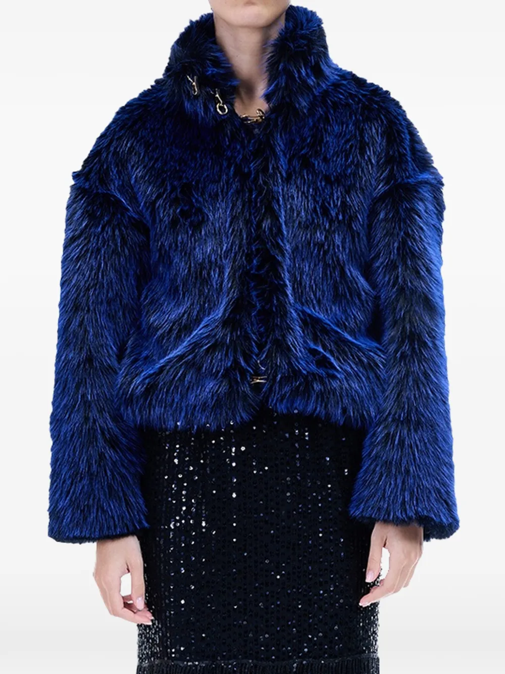 Just Cavalli Jas met haaksluiting Blauw