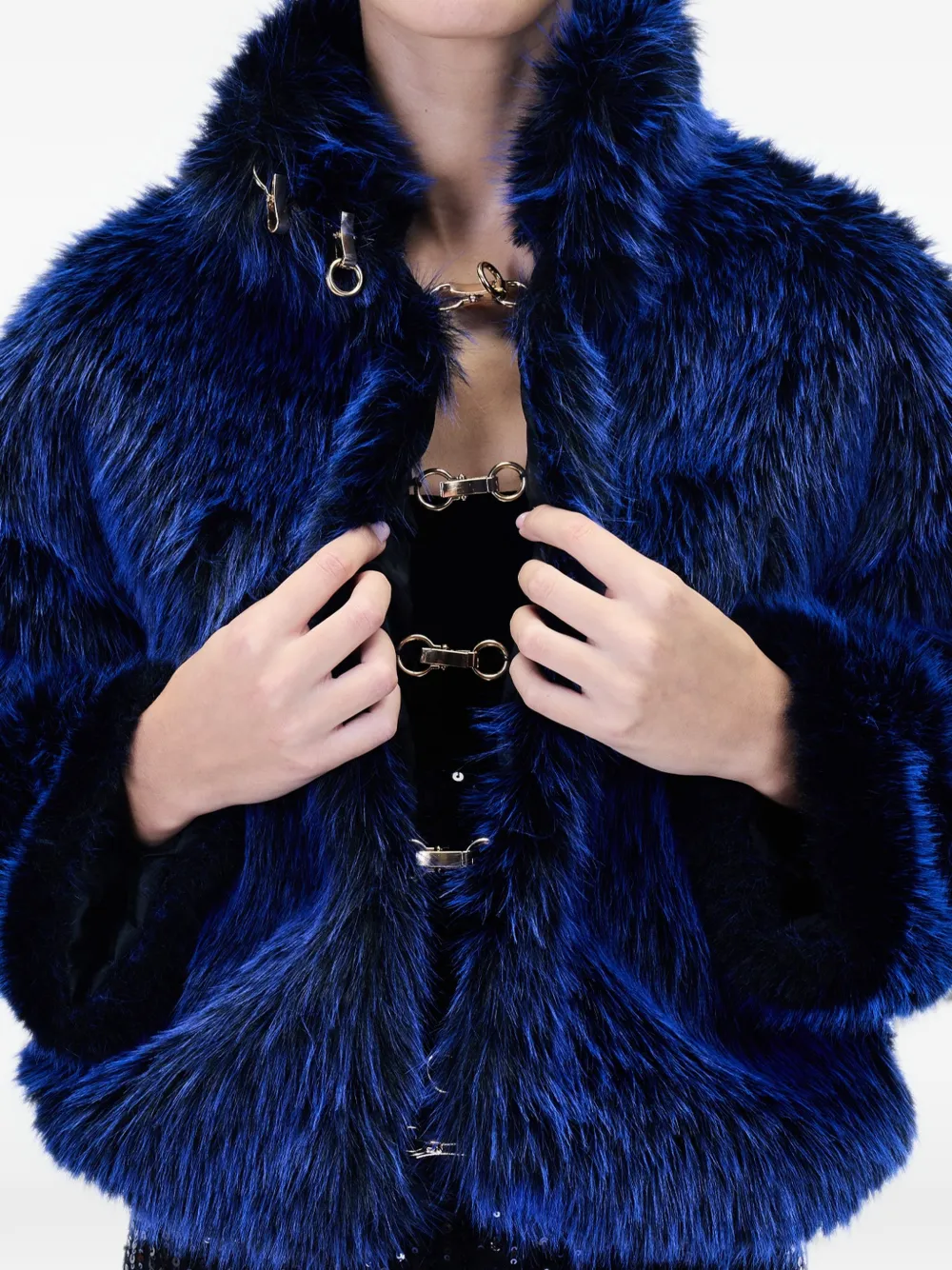 Just Cavalli Jas met haaksluiting Blauw