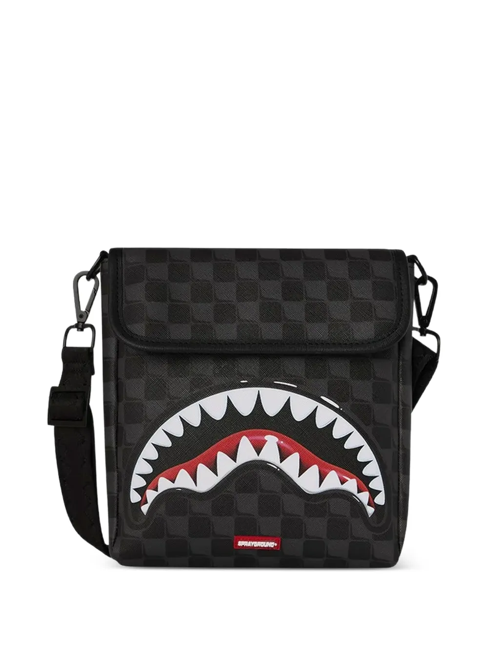 Sprayground Borsa messenger Sharks In Paris a quadri - Nero