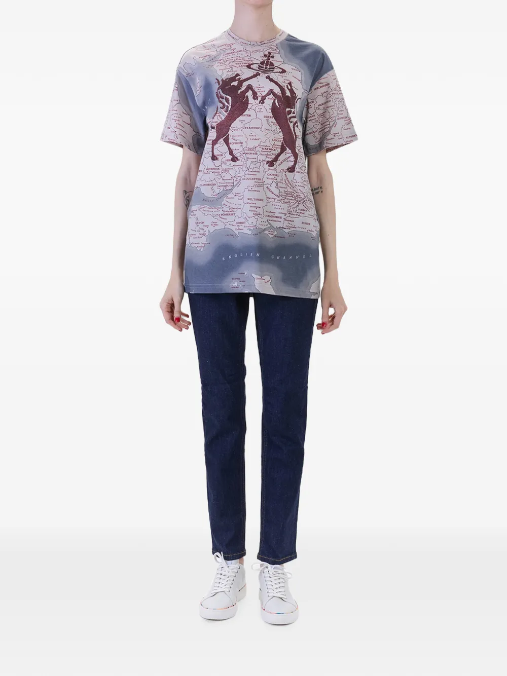 Vivienne Westwood Horses and Orb T-shirt Paars