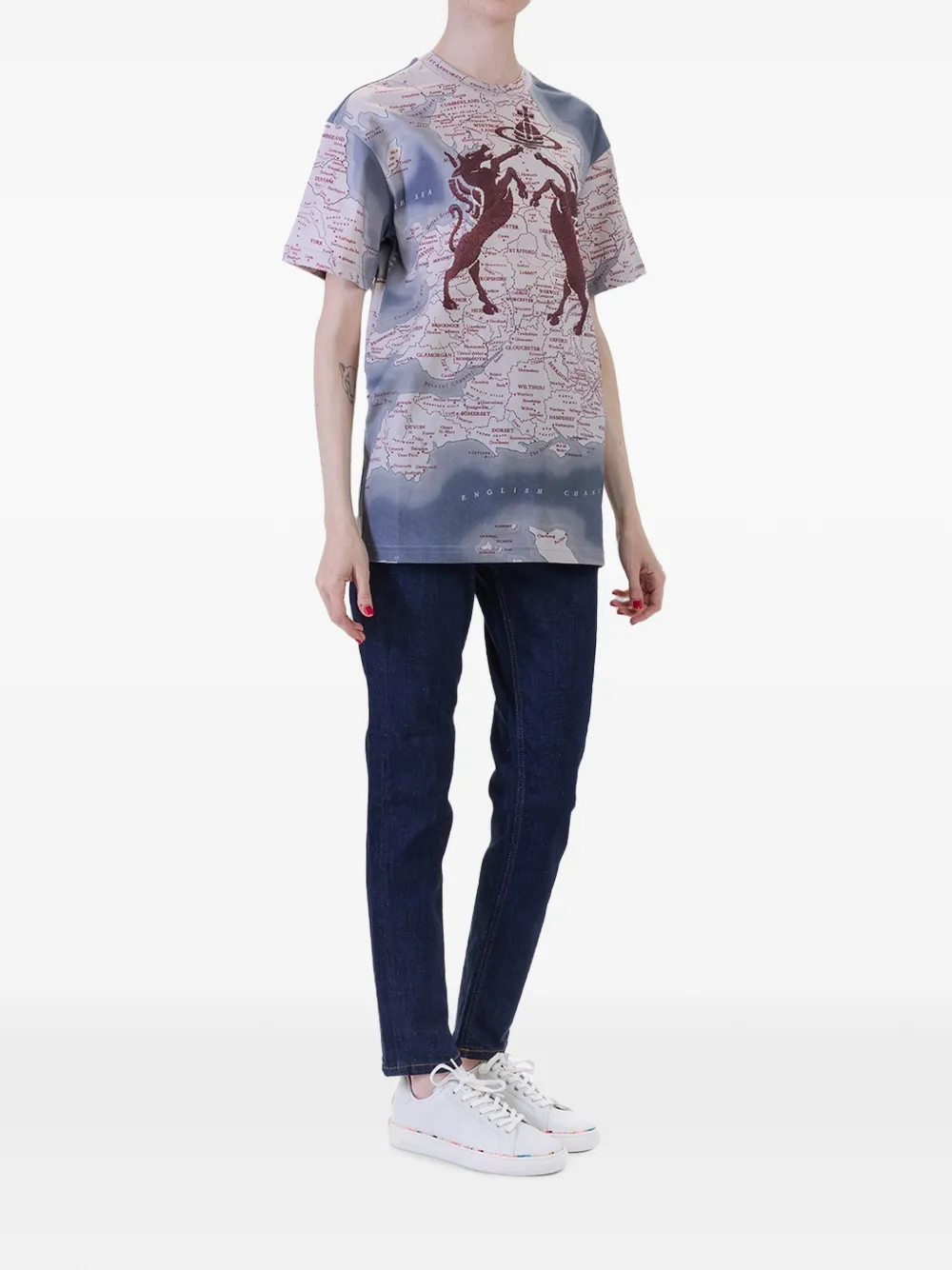 Vivienne Westwood Horses and Orb T-shirt Paars