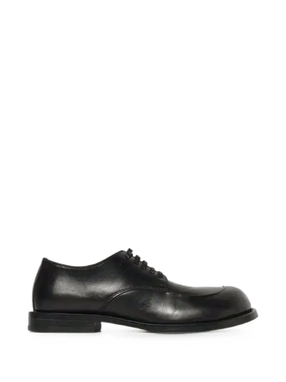 Moschino round-toe leather Derby shoes