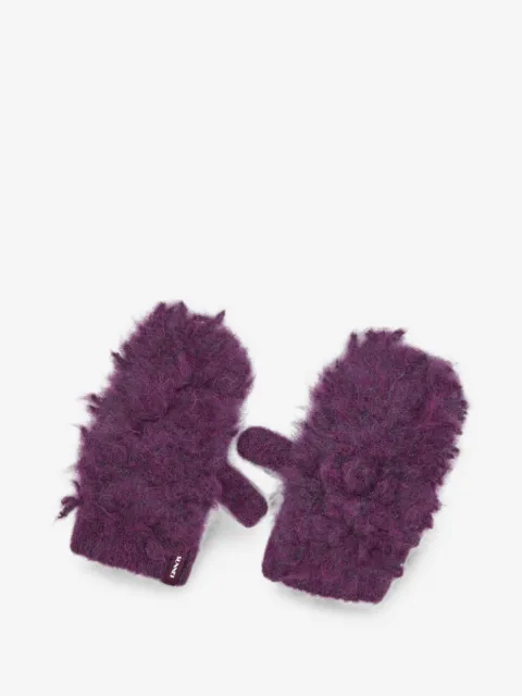 Sunnei Yeti brushed mittens