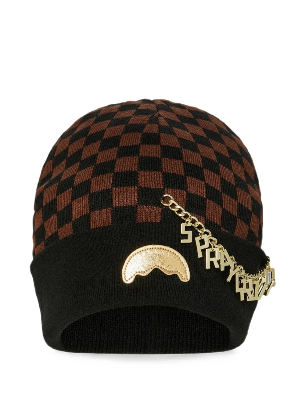 Sprayground Charming Sip checkerboard beanie hat · One Size