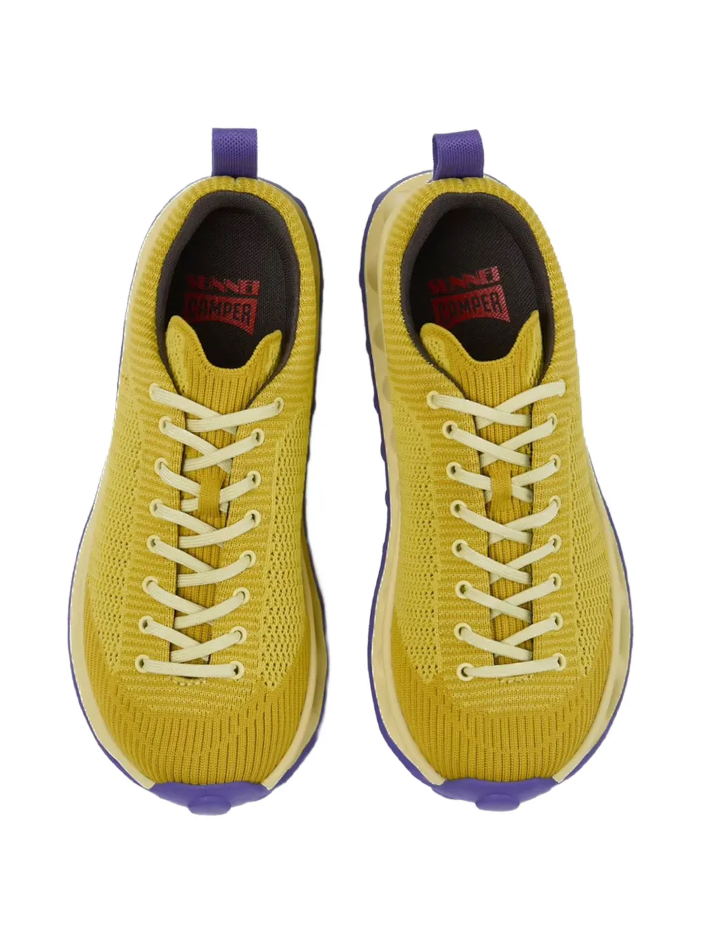 Camper x Sunnei Pelotissima knit sneakers Geel