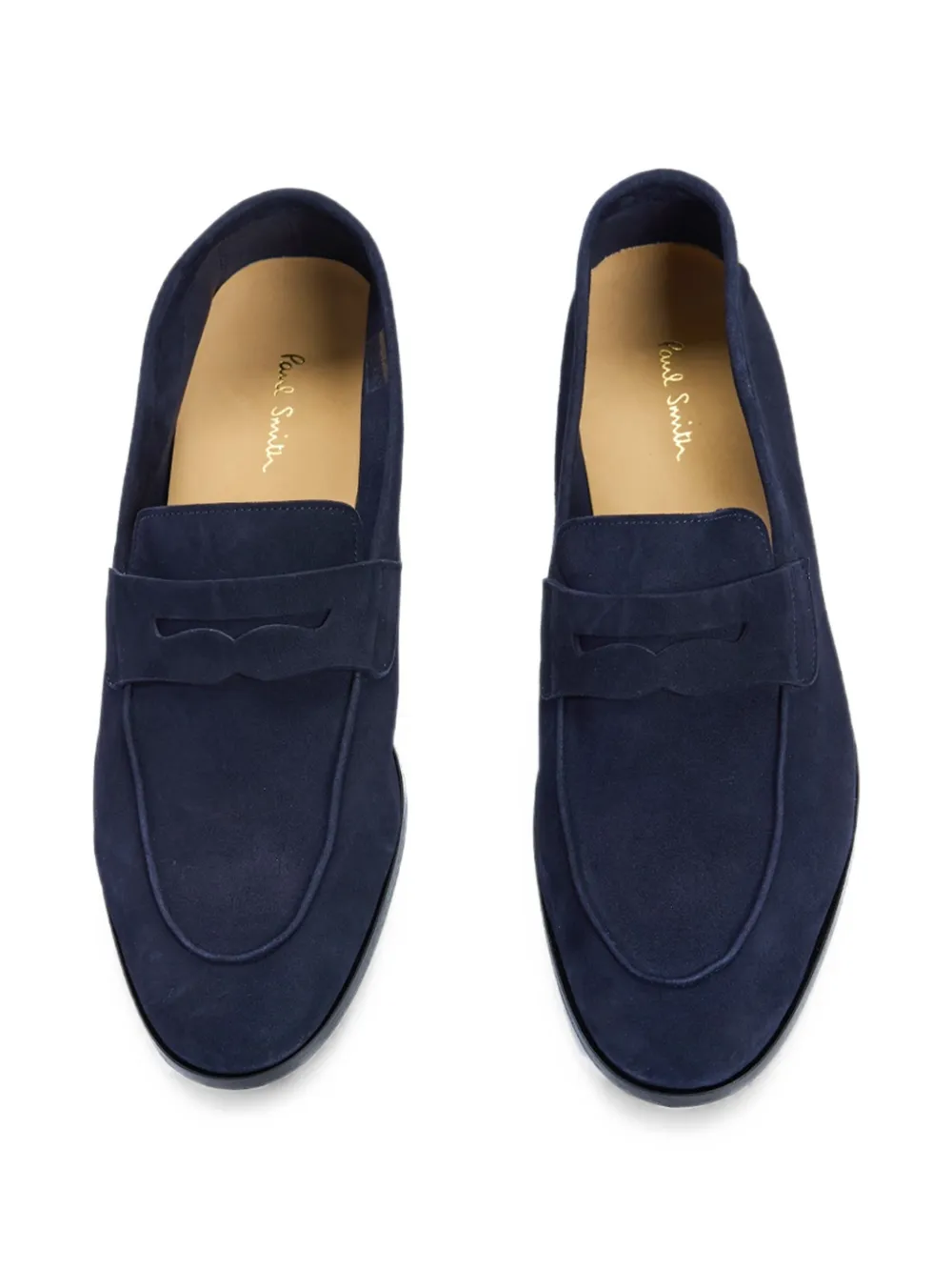 Paul Smith Murano suede penny-slot loafers Blauw