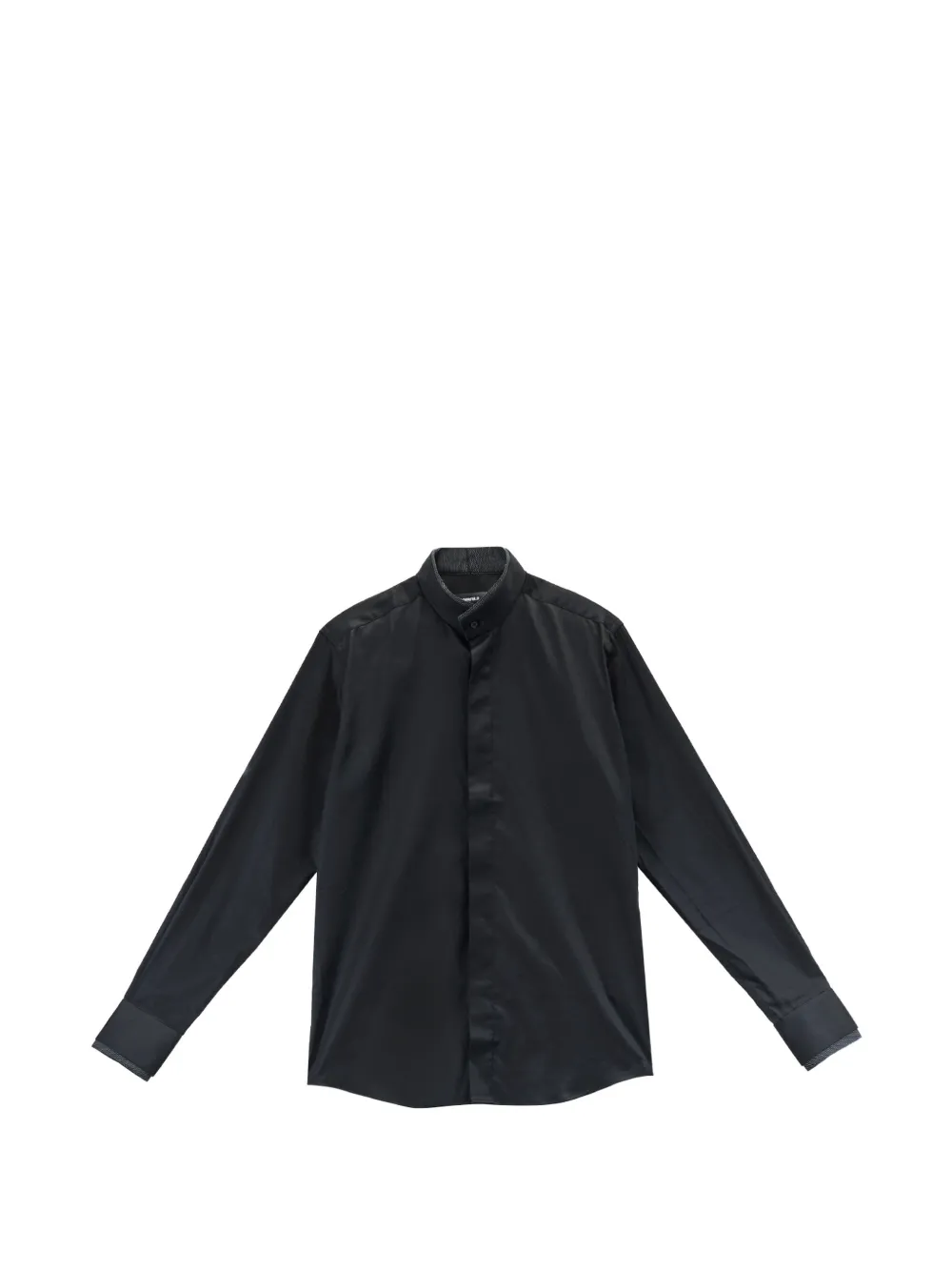 Karl Lagerfeld 만다린 칼라 긴소매 셔츠 | 블랙 | Image 1