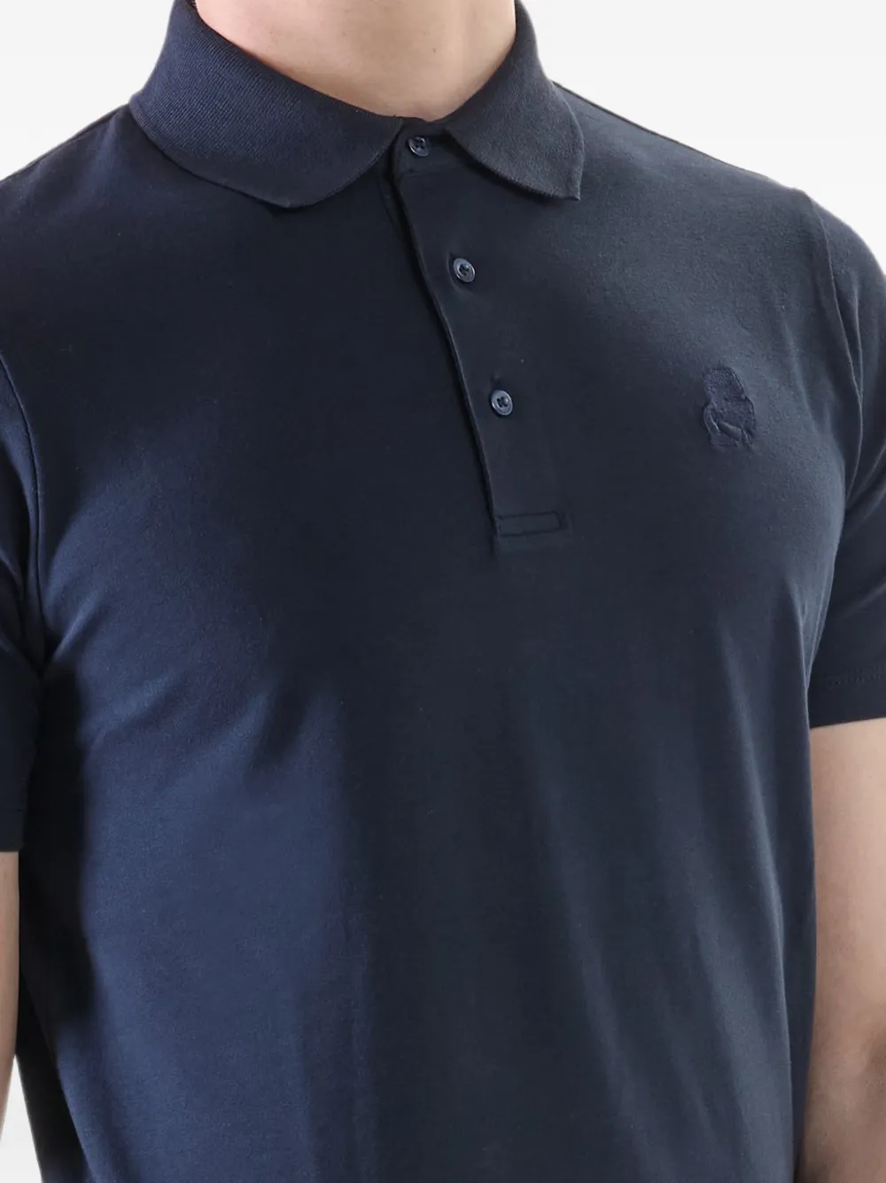 Karl Lagerfeld Karl Kameo poloshirt met borduurwerk Blauw