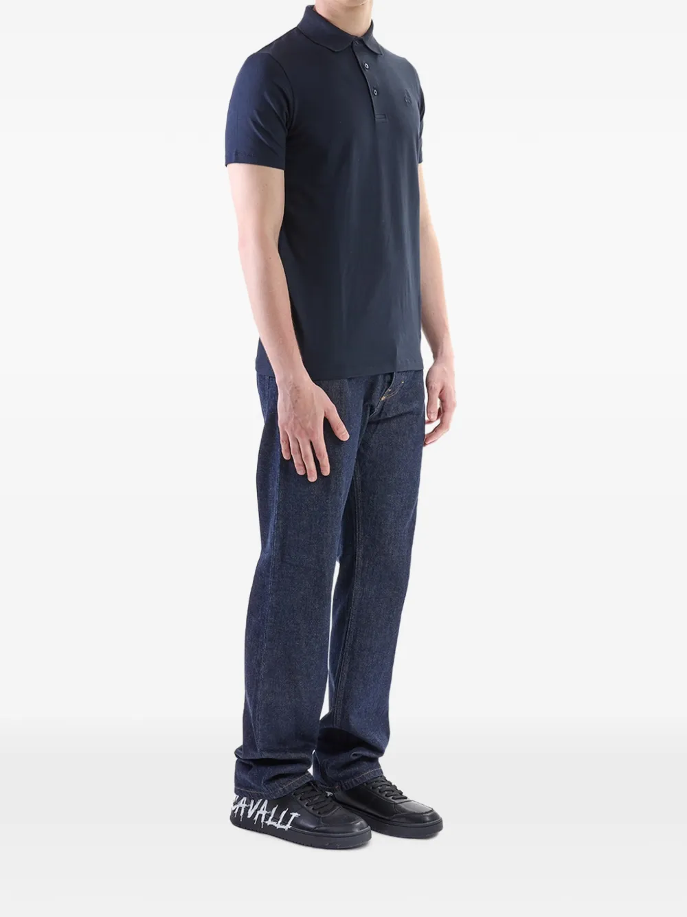 Karl Lagerfeld Karl Kameo poloshirt met borduurwerk Blauw