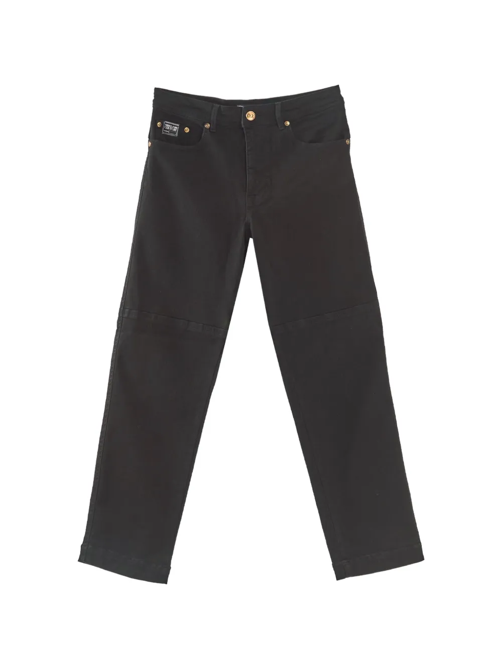 Versace Jeans Couture Jeans taglio regular con placca logo - Nero