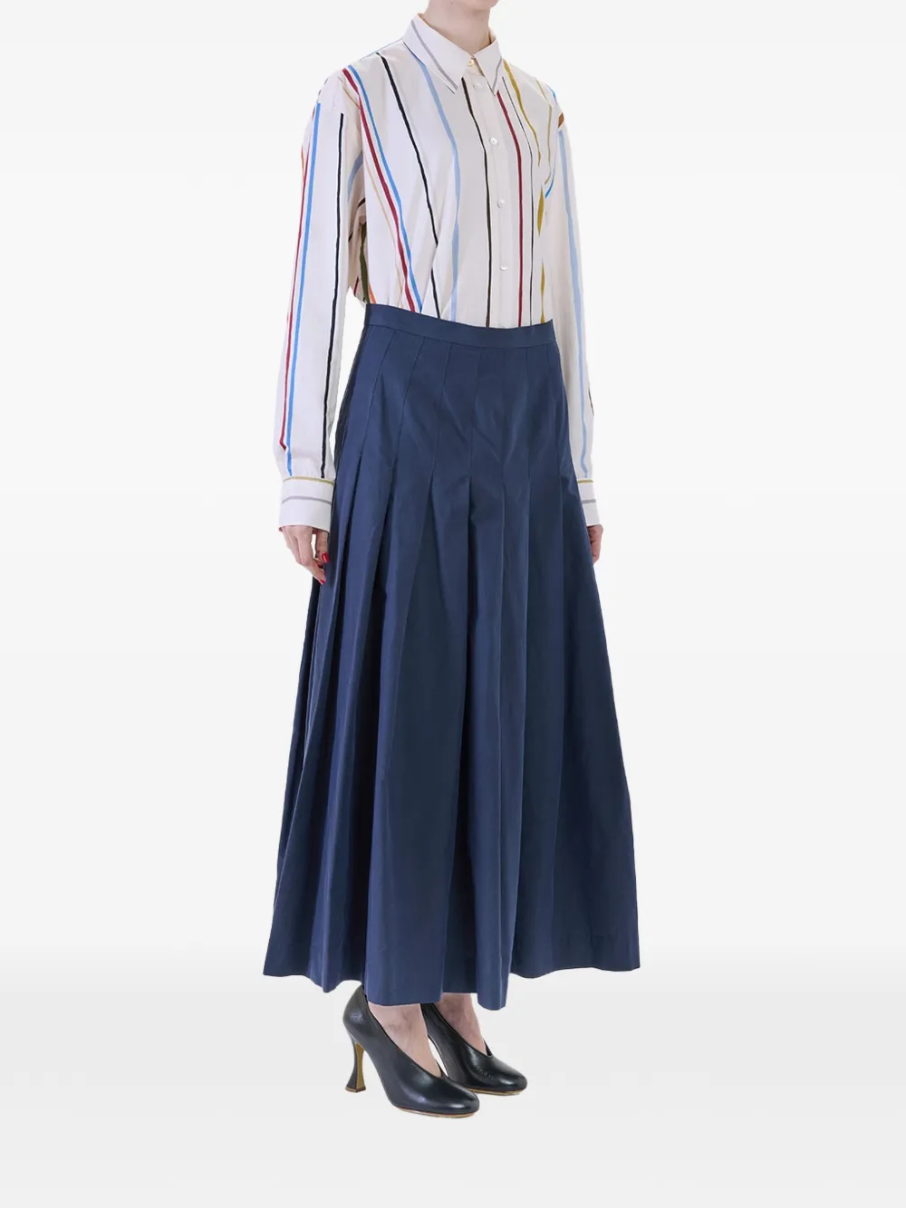 Paul Smith Midi-plooirok Blauw