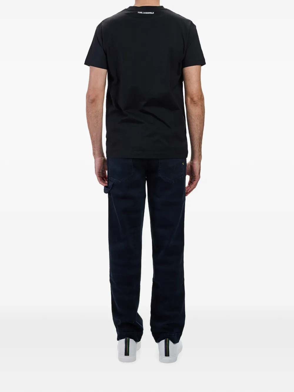 Karl Lagerfeld Karl & Choupette T-shirt met grafische print Zwart
