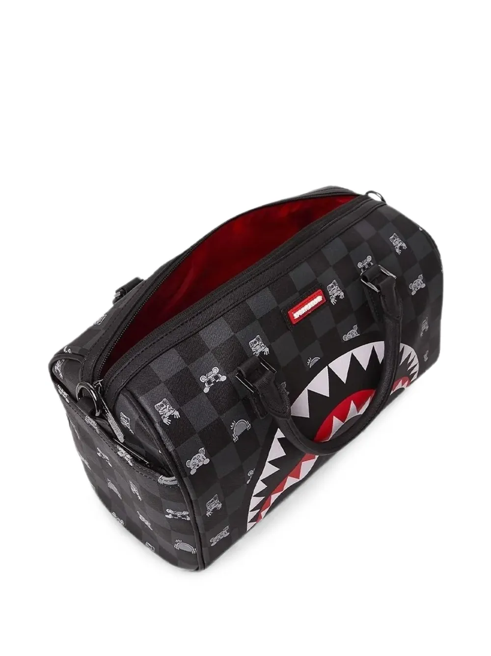 Sprayground Kleine geruite shopper Zwart