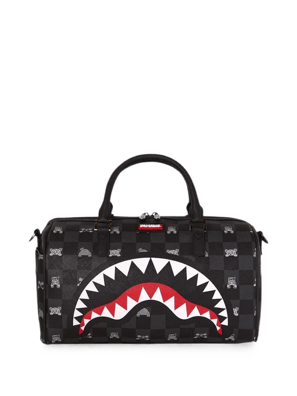 Sprayground Kleine geruite shopper Zwart