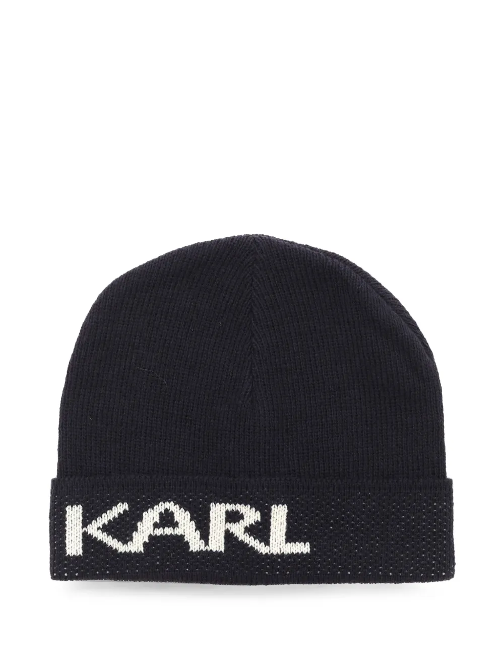 Karl Lagerfeld Berretto con logo - Blu