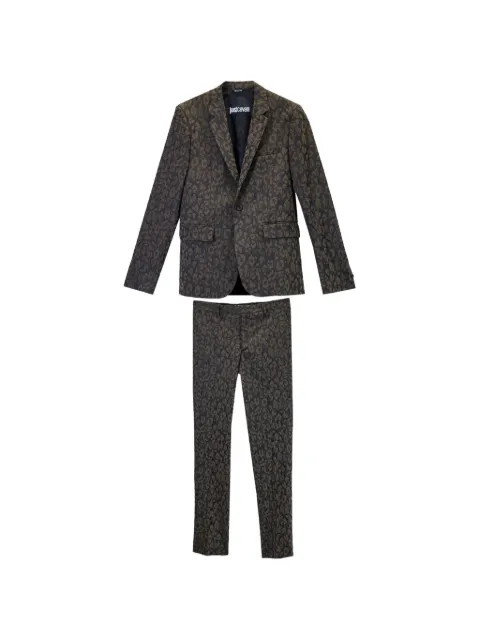 Just Cavalli animal-print jacquard suit