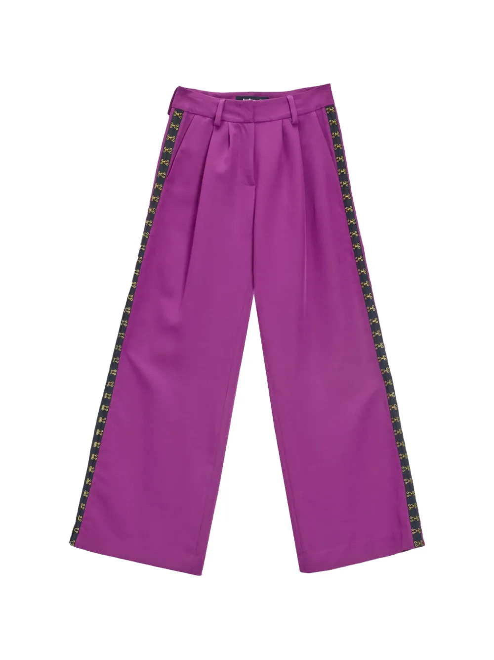 Just Cavalli hook-detail wide-leg trousers