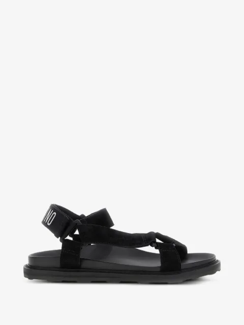 Moschino logo-print touch-strap sandals