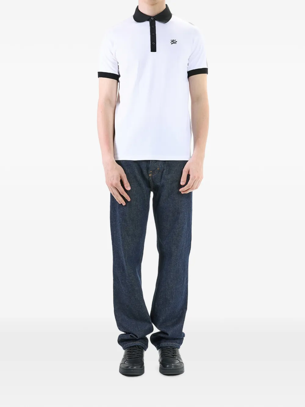 Karl Lagerfeld Karl Autograph poloshirt Wit