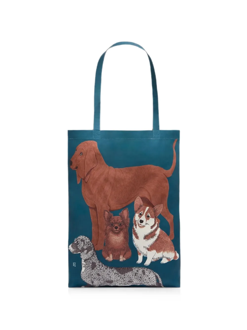 Inoui Editions sac à main Tou Tou à imprimé chien - Bleu