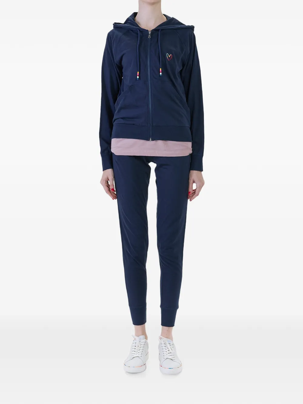 Paul Smith Swirl hoodie met hart Blauw