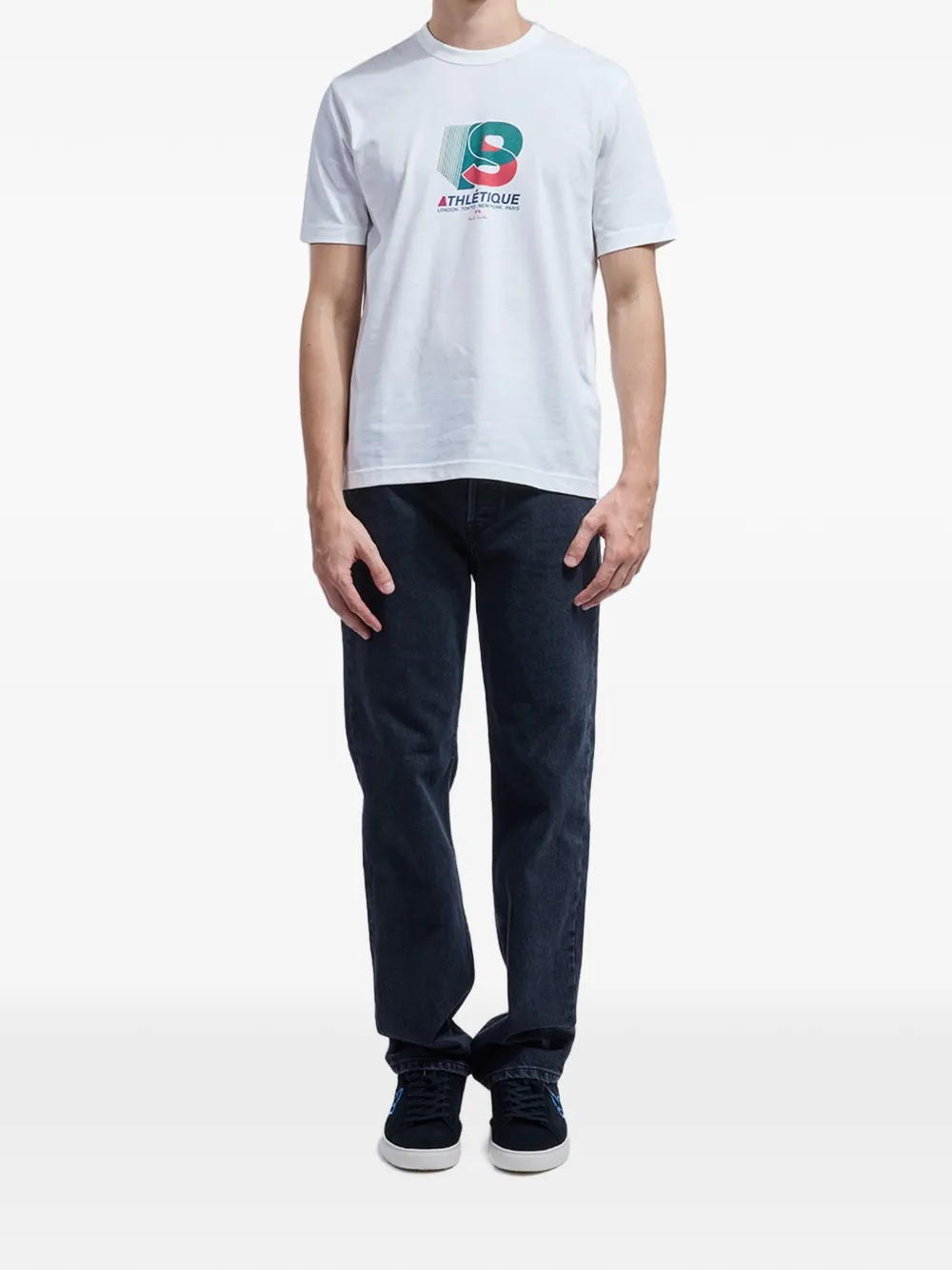 PS Paul Smith T-shirt met logoprint Wit