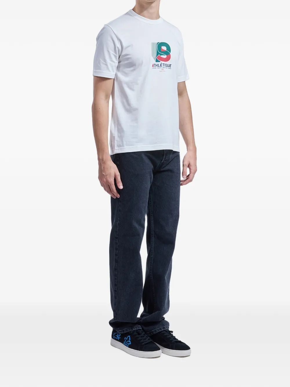 PS Paul Smith T-shirt met logoprint Wit