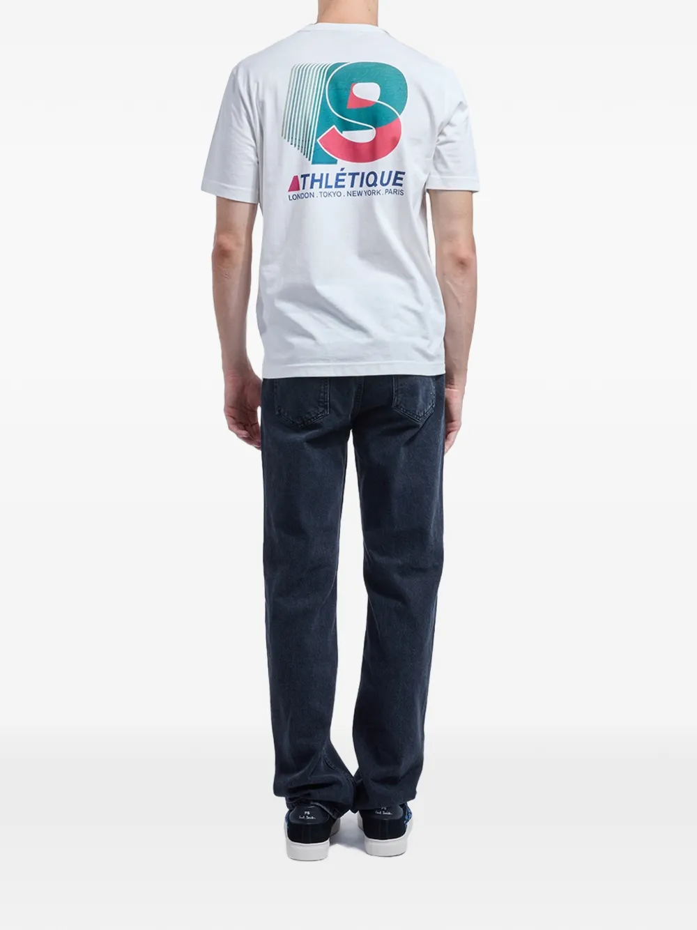 PS Paul Smith T-shirt met logoprint Wit
