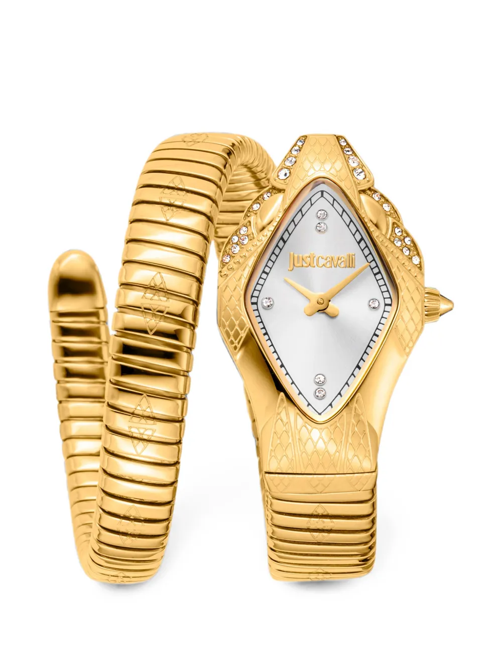 Just Cavalli Ferocious Snake 22mm watch - Silber