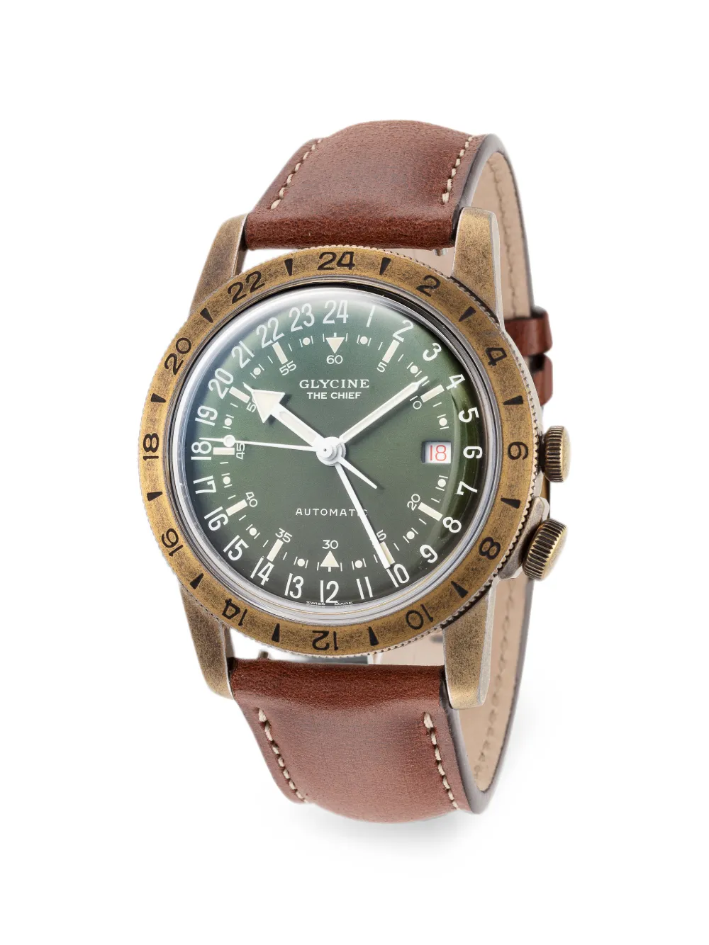 Glycine Orologio Airman The Chief 40mm - Verde