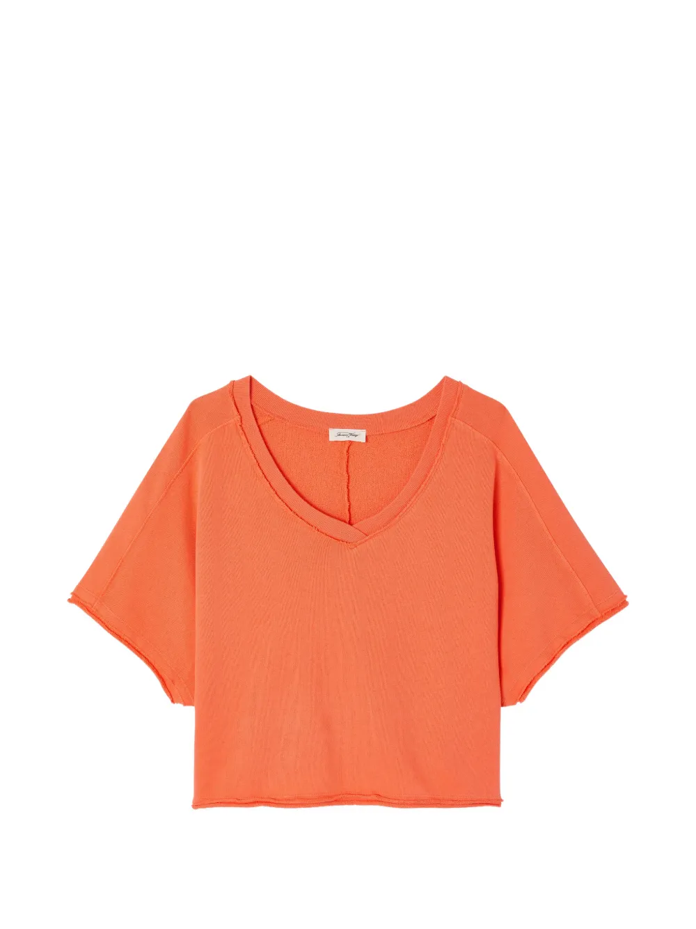 American Vintage Vibtown raw-edge T-shirt - Arancione