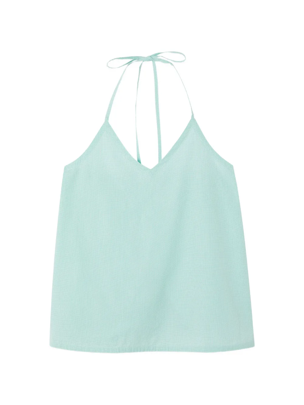 American Vintage Vigy gingham tie-back top - Grün