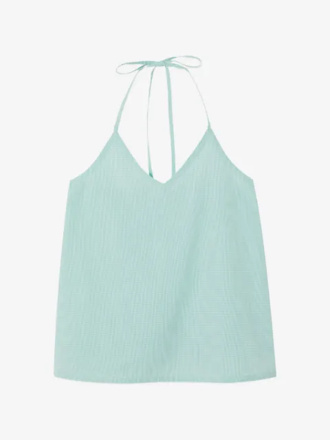 American Vintage Vigy gingham tie-back top