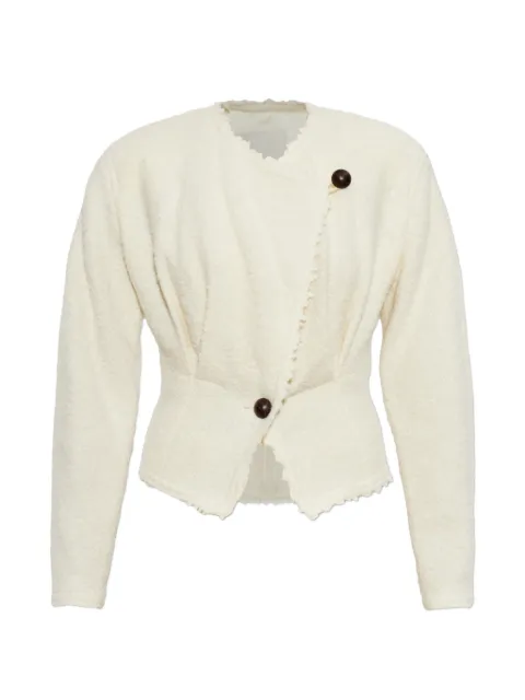 ISABEL MARANT frayed-edge tweed jacket