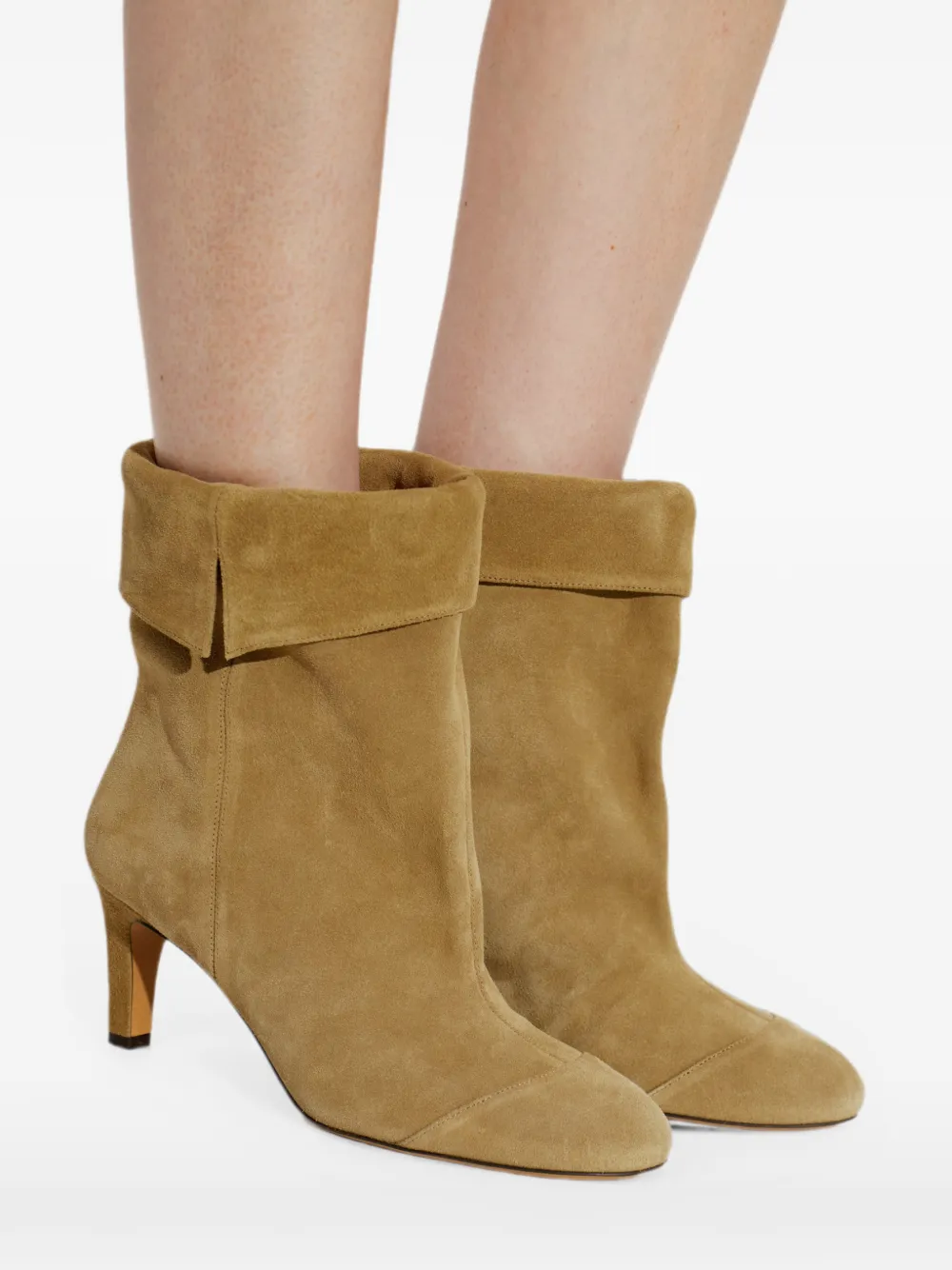 ISABEL MARANT Eldra suede ankle boots Beige