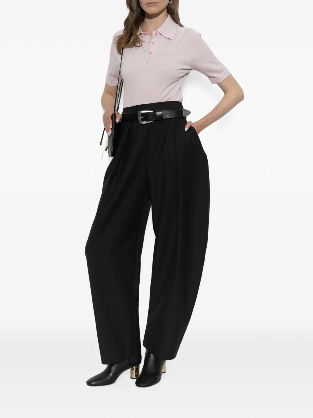 Givenchy Poloshirt van katoen en zijde Roze