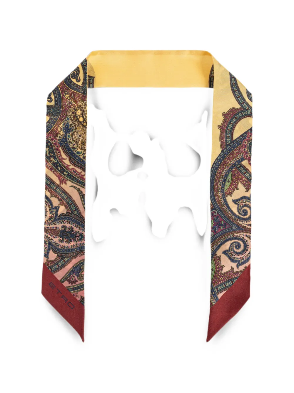 Etro Paisley-print Silk Scarf In Nude