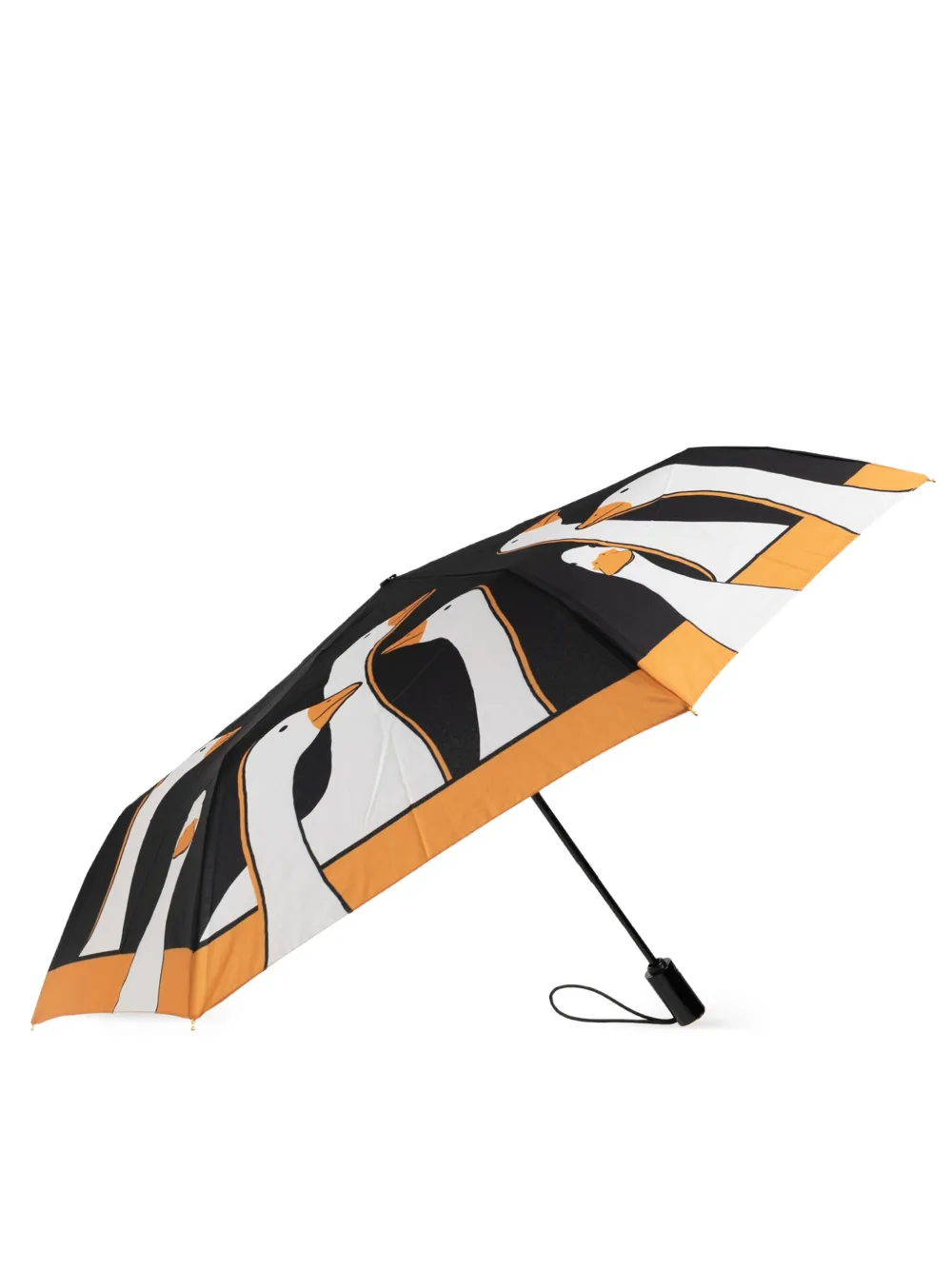 Moschino Opvouwbare paraplu met print Zwart