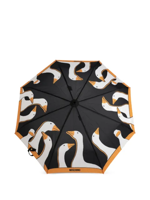 Moschino goose-print folding umbrella