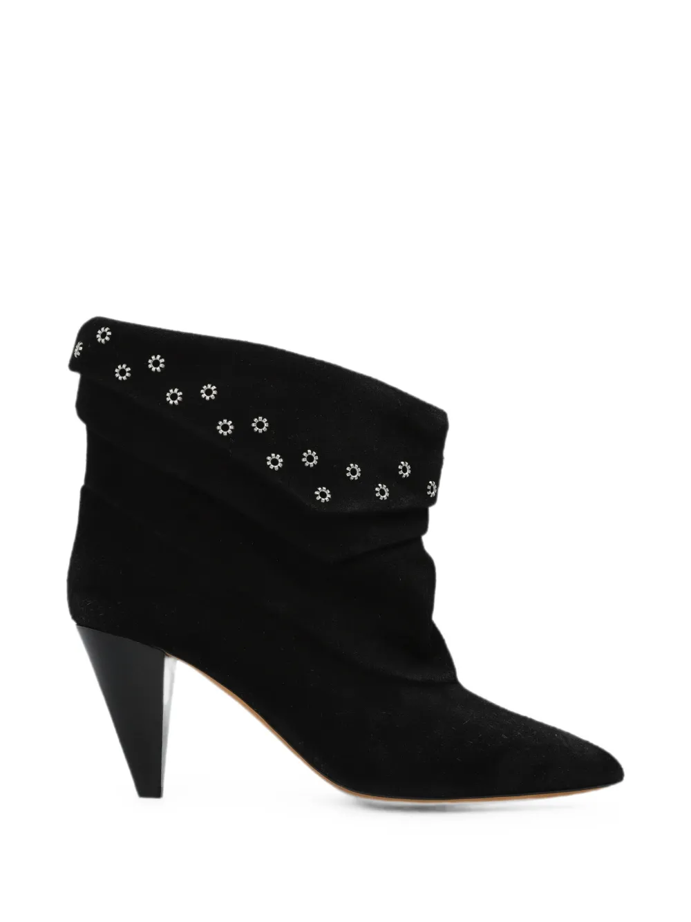 ISABEL MARANT Lyone stud-embellished ankle boots Zwart