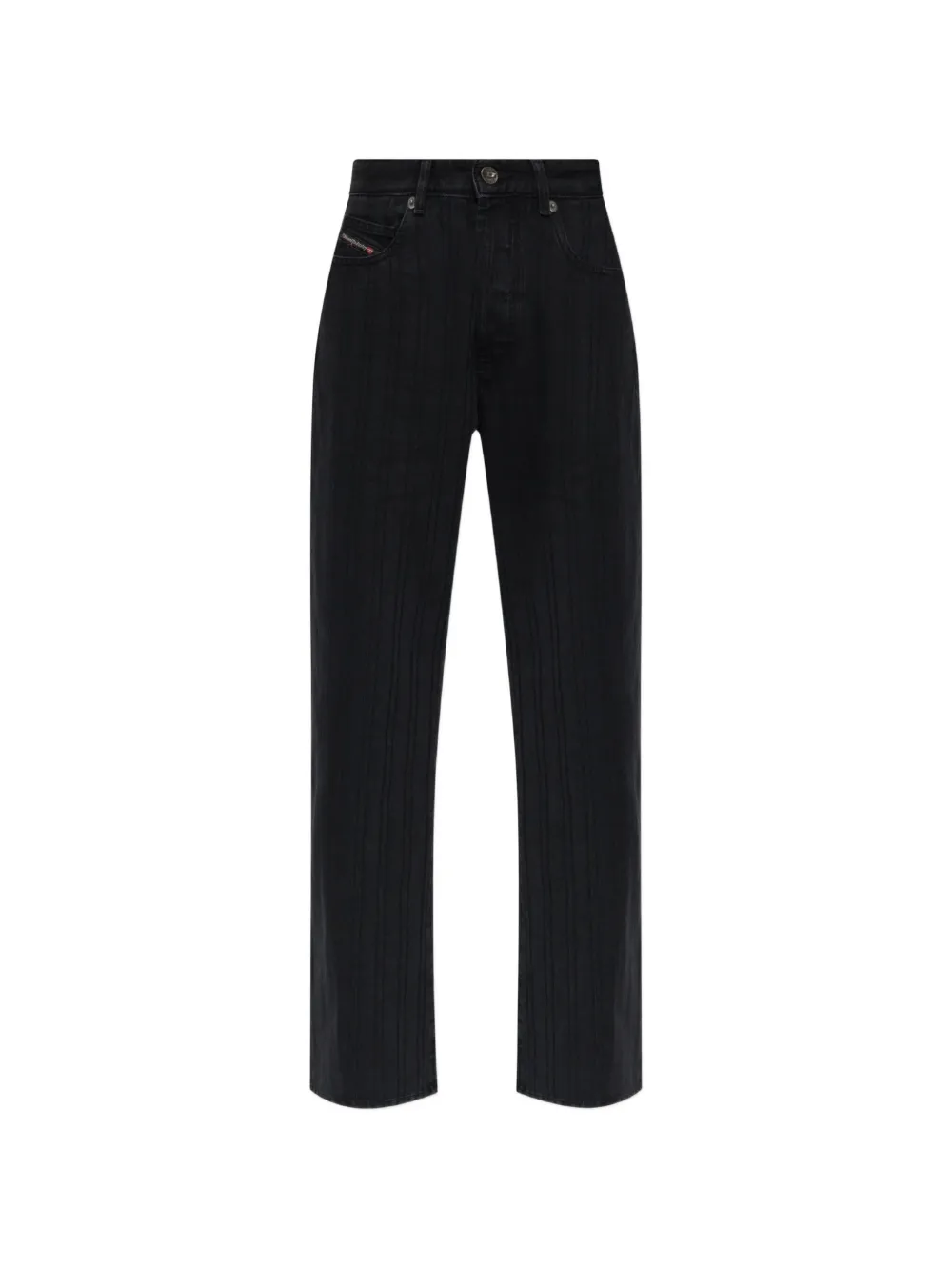Diesel 1971 D-SENT pinstripe-pattern jeans - Nero