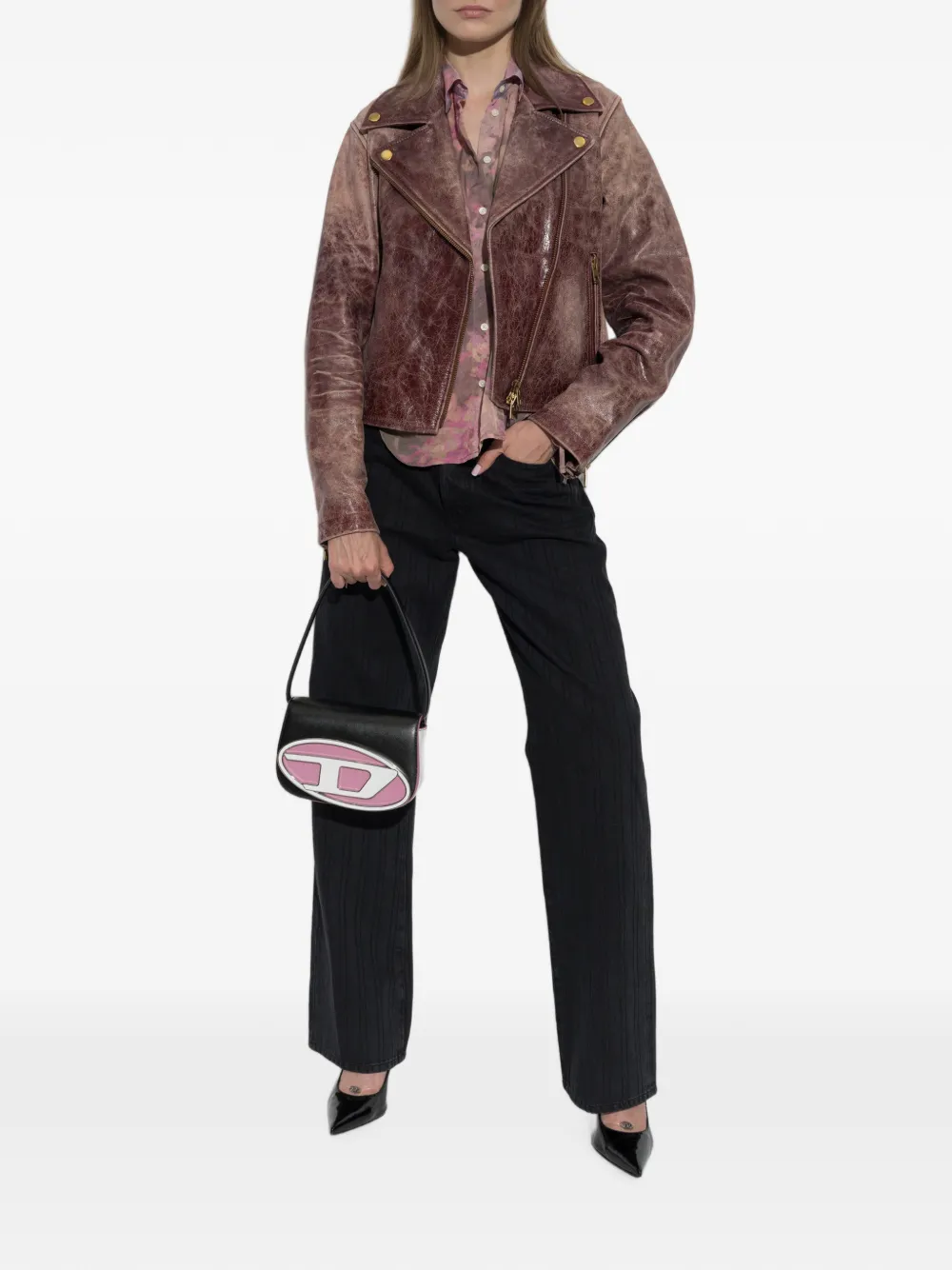 Diesel 1971 D-SENT jeans met krijtstreep Zwart