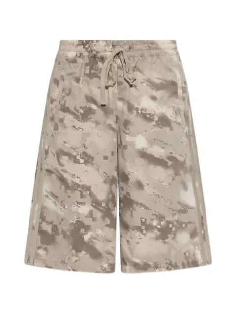 adidas abstract-print logo-embroidered shorts
