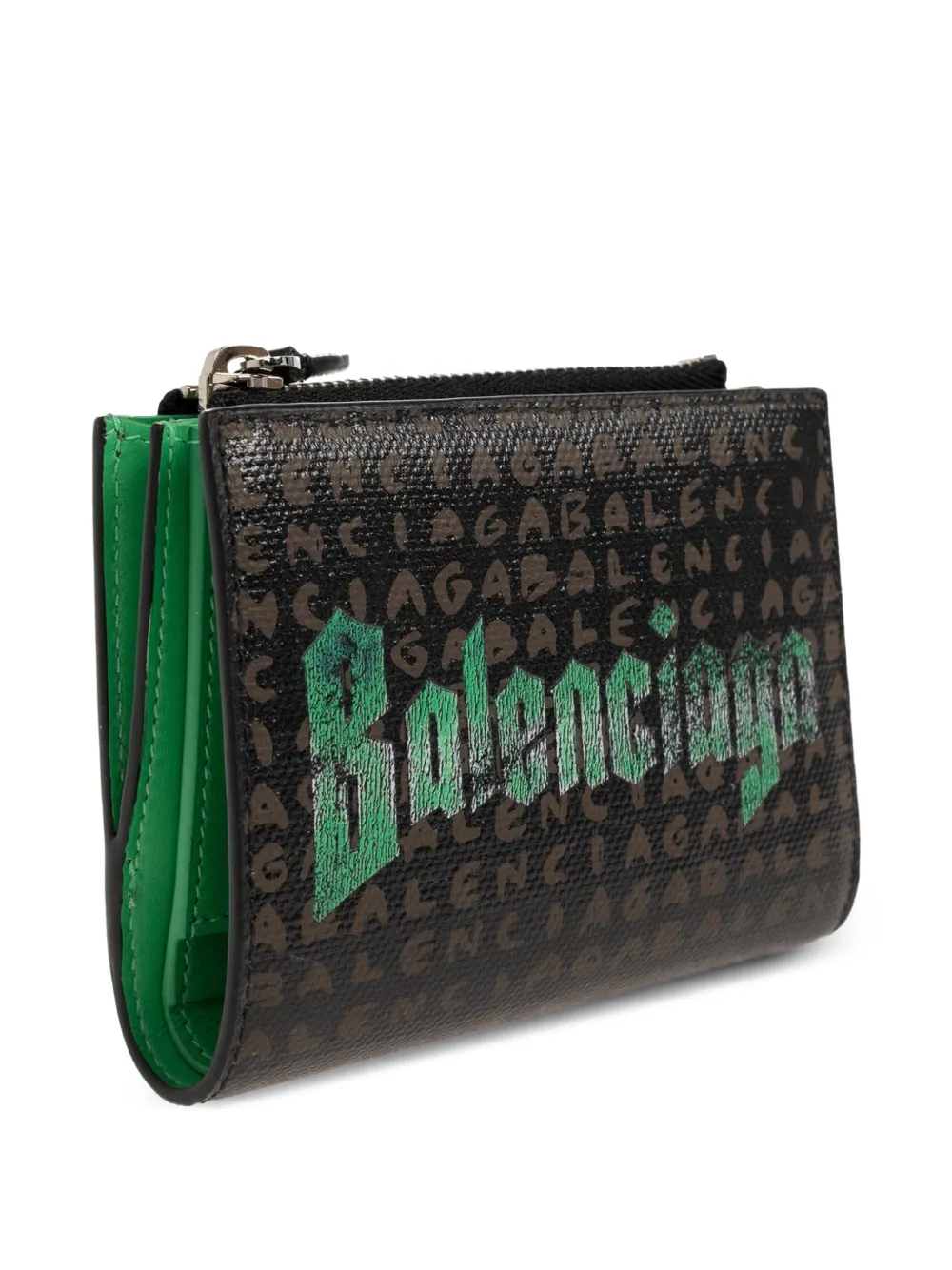 Balenciaga Portemonnee met logoprint Zwart