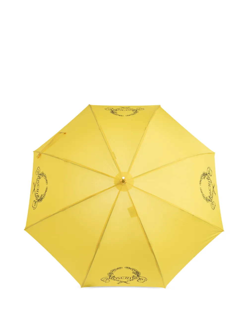 Moschino Ombrello con logo - Giallo