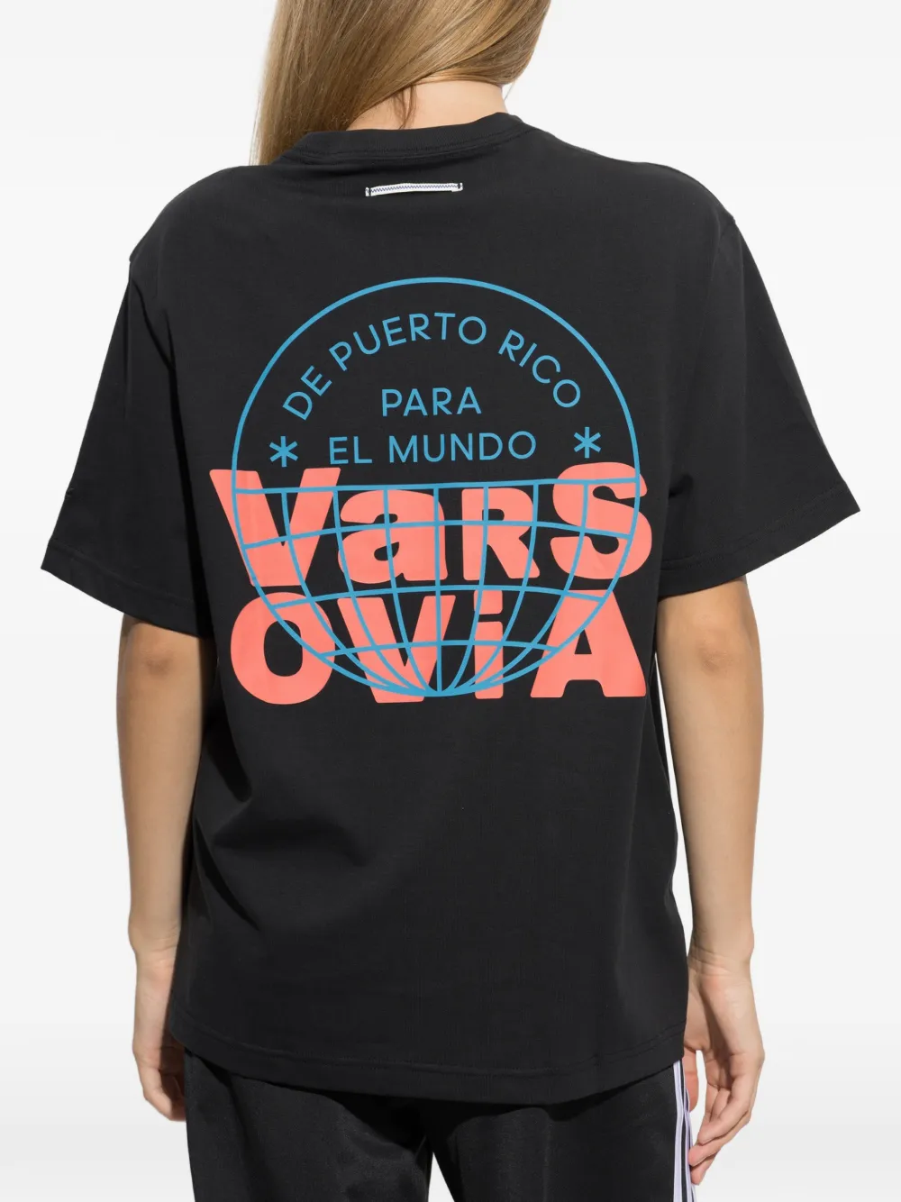 adidas x Bad Bunny Lisba logo-print cotton T-shirt Zwart
